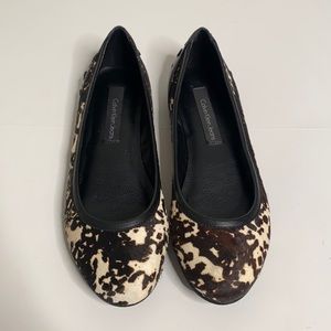 Calvin Klein Jeans Animal Print Flats Size 7